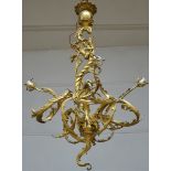 Louis XV style chandelier with 4 light points (110x70cm)