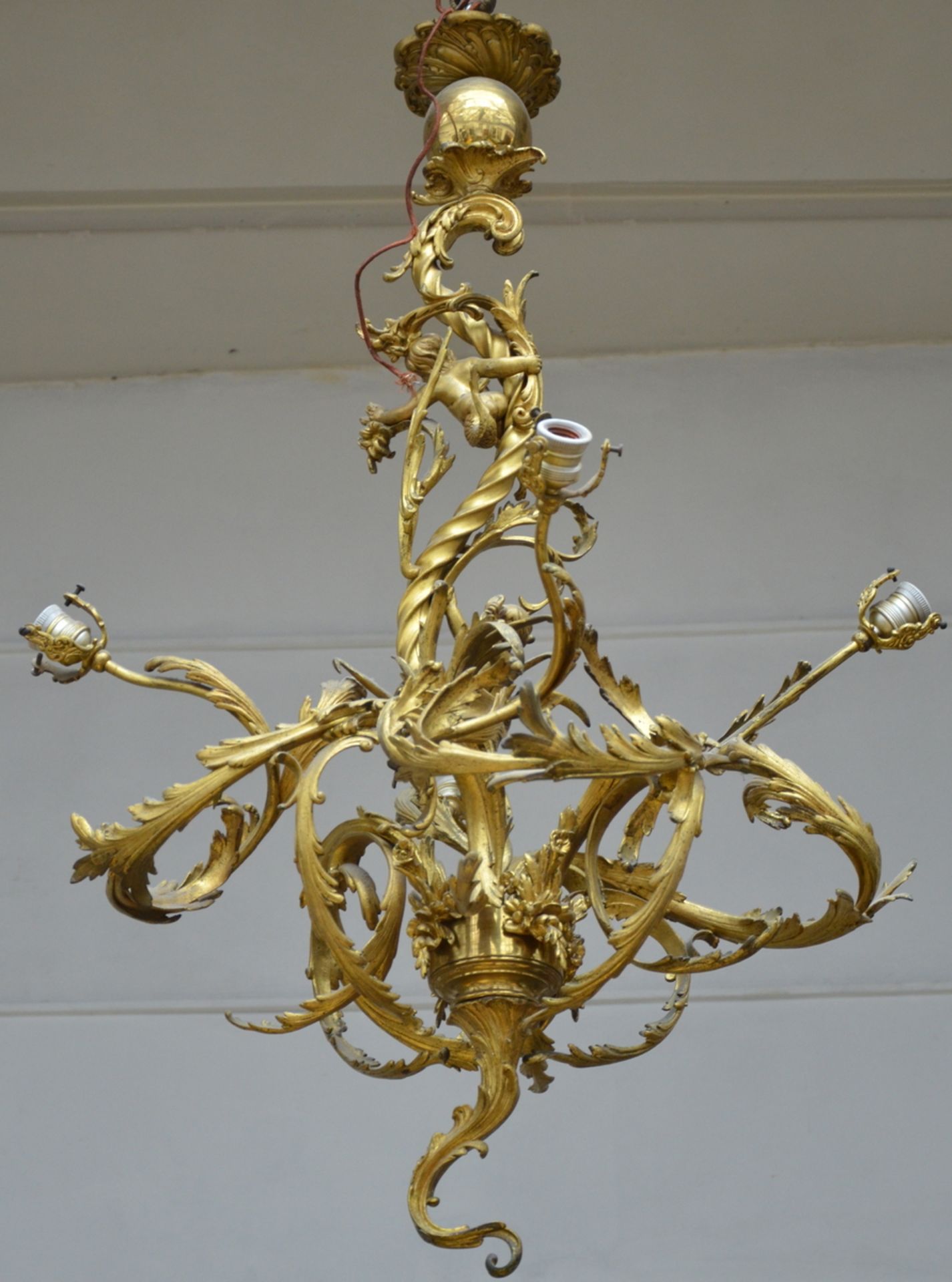 Louis XV style chandelier with 4 light points (110x70cm)