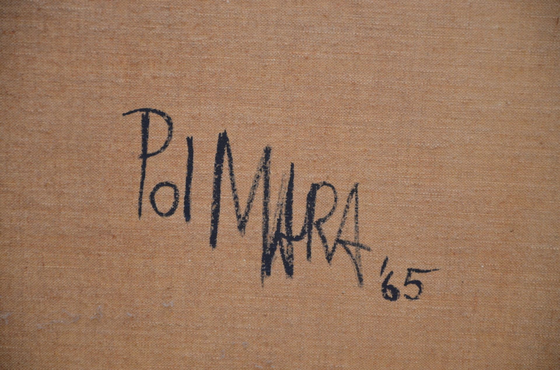 Pol Mara 1965: painting (o/c) 'untitled' (196x130 cm) - Image 5 of 5
