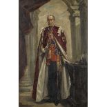 Nestor Cambier: painting (o/p) 'portrait of Sir Douglas Dawson' (75x48 cm)