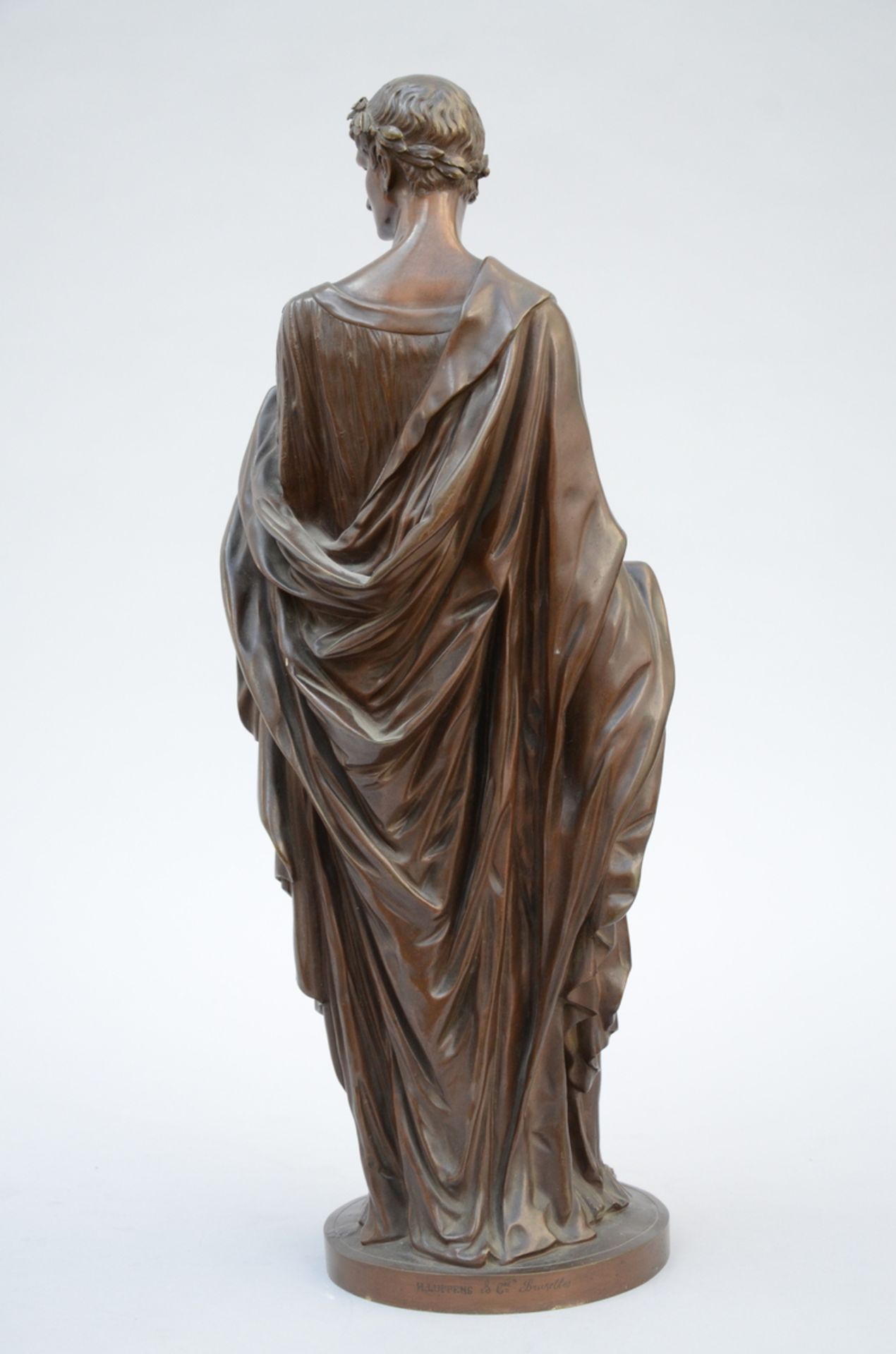 Luppens & Cie (Bruxelles): bronze sculpture 'Virgile' (h54cm) - Image 2 of 4
