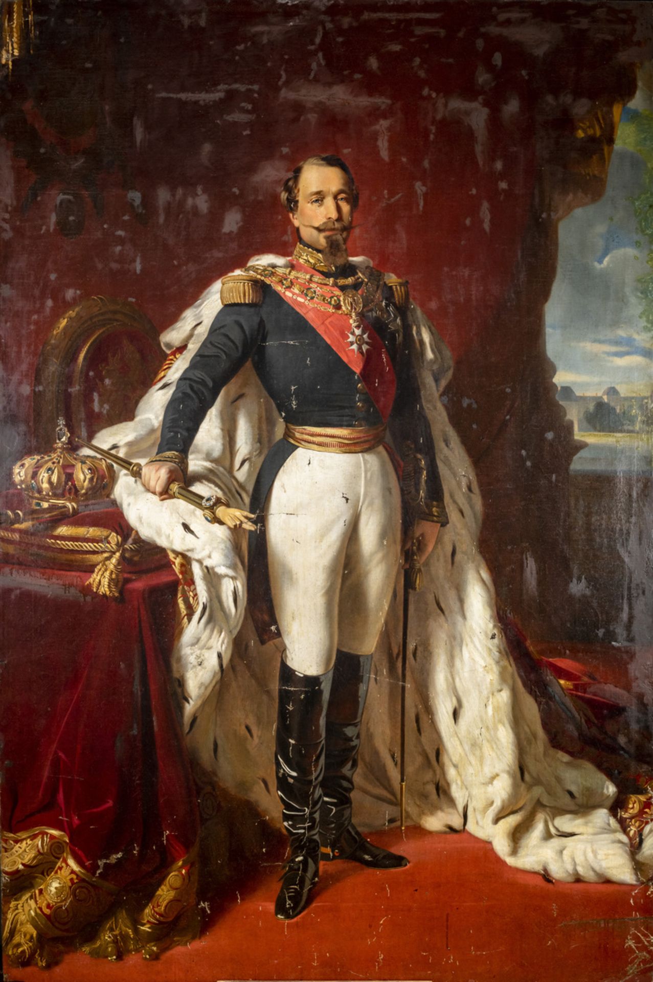 Anonymous (after Franz Xaver Winterhalter): painting (o/c) 'portrait of Napoleon III' (