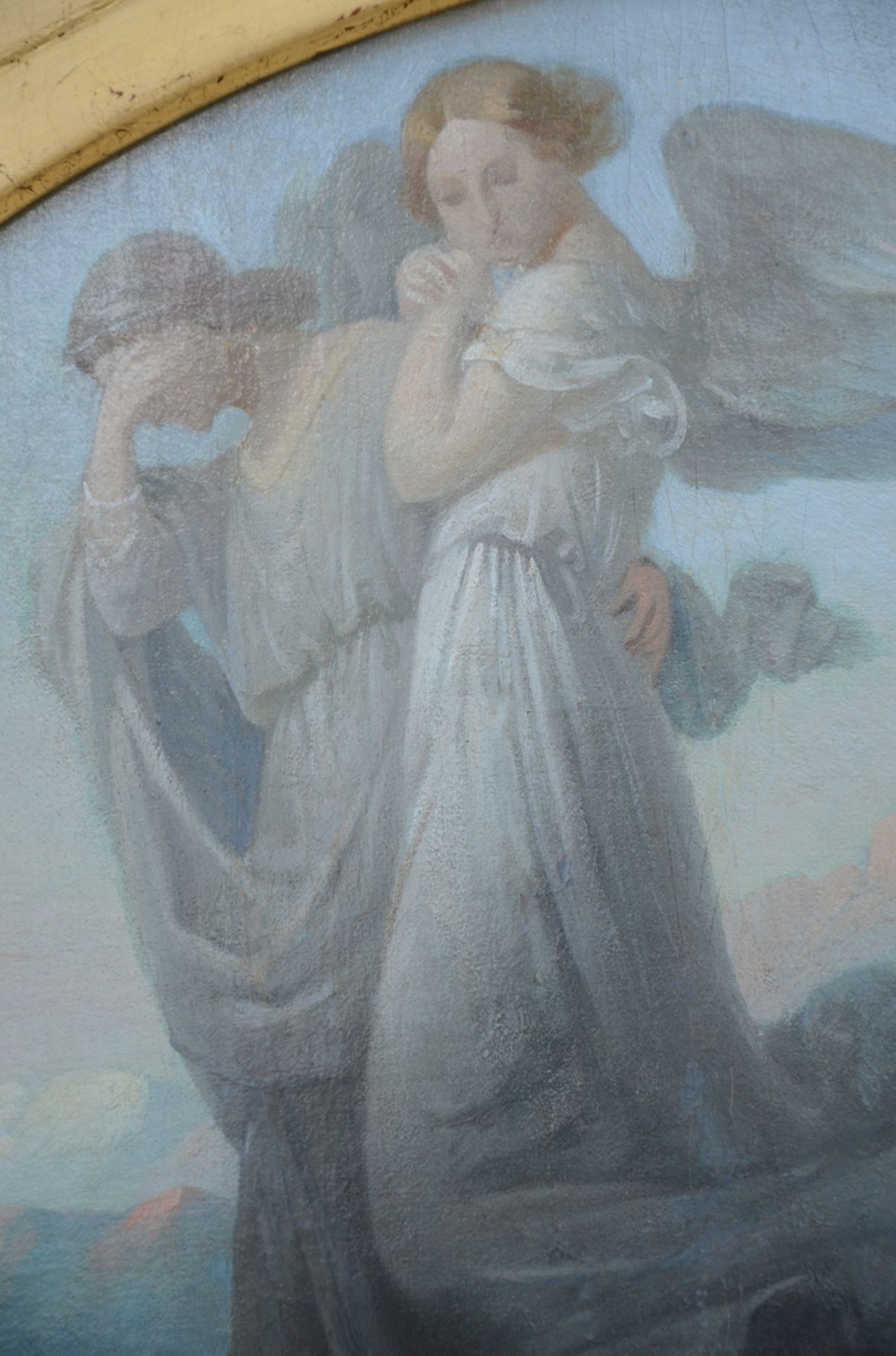 Anonymous (19th century): painting (o/c) 'Allegory' (118x83cm) (*) - Image 3 of 7