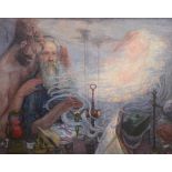 FranÁois Pycke: painting (o/c) 'The Dream' (100x125cm)