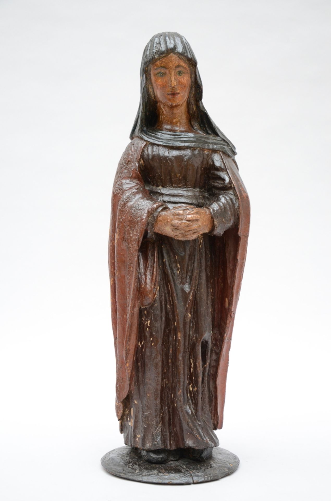 A wooden statue 'Madonna' (h73cm) (*)