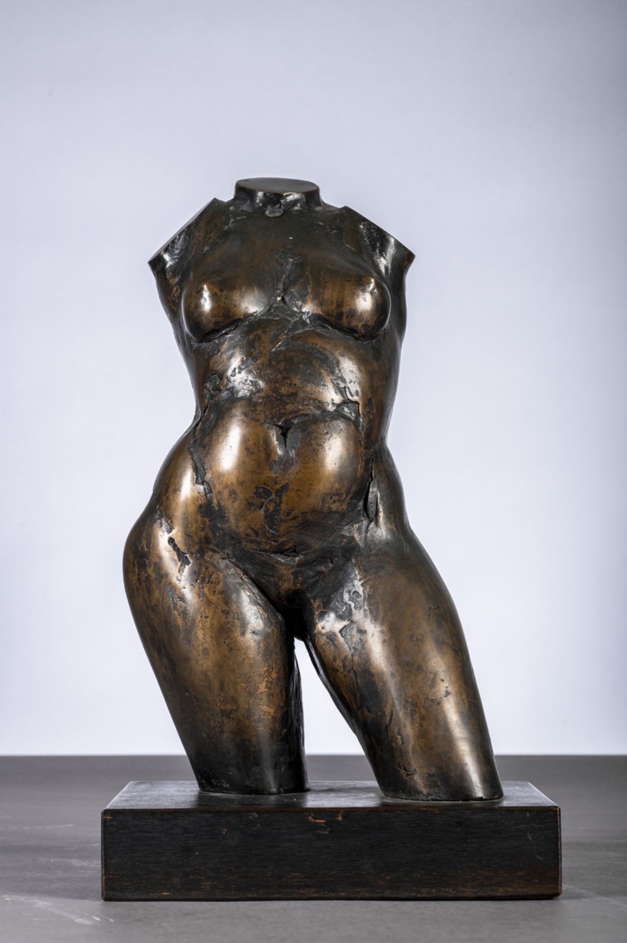 IrenÈe Duriez: bronze sculpture 'torso' (42x25x18cm)