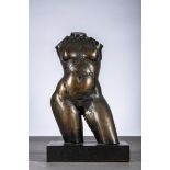 IrenÈe Duriez: bronze sculpture 'torso' (42x25x18cm)