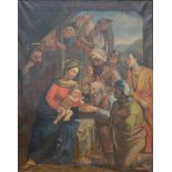 Noterman Emmanuel 1829: large painting (o/d) 'the adoration' (185x233cm) (*)