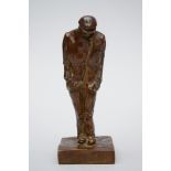 Aram Stephan : statue en bronze 'old man', Susse frËres foundry (h18cm)