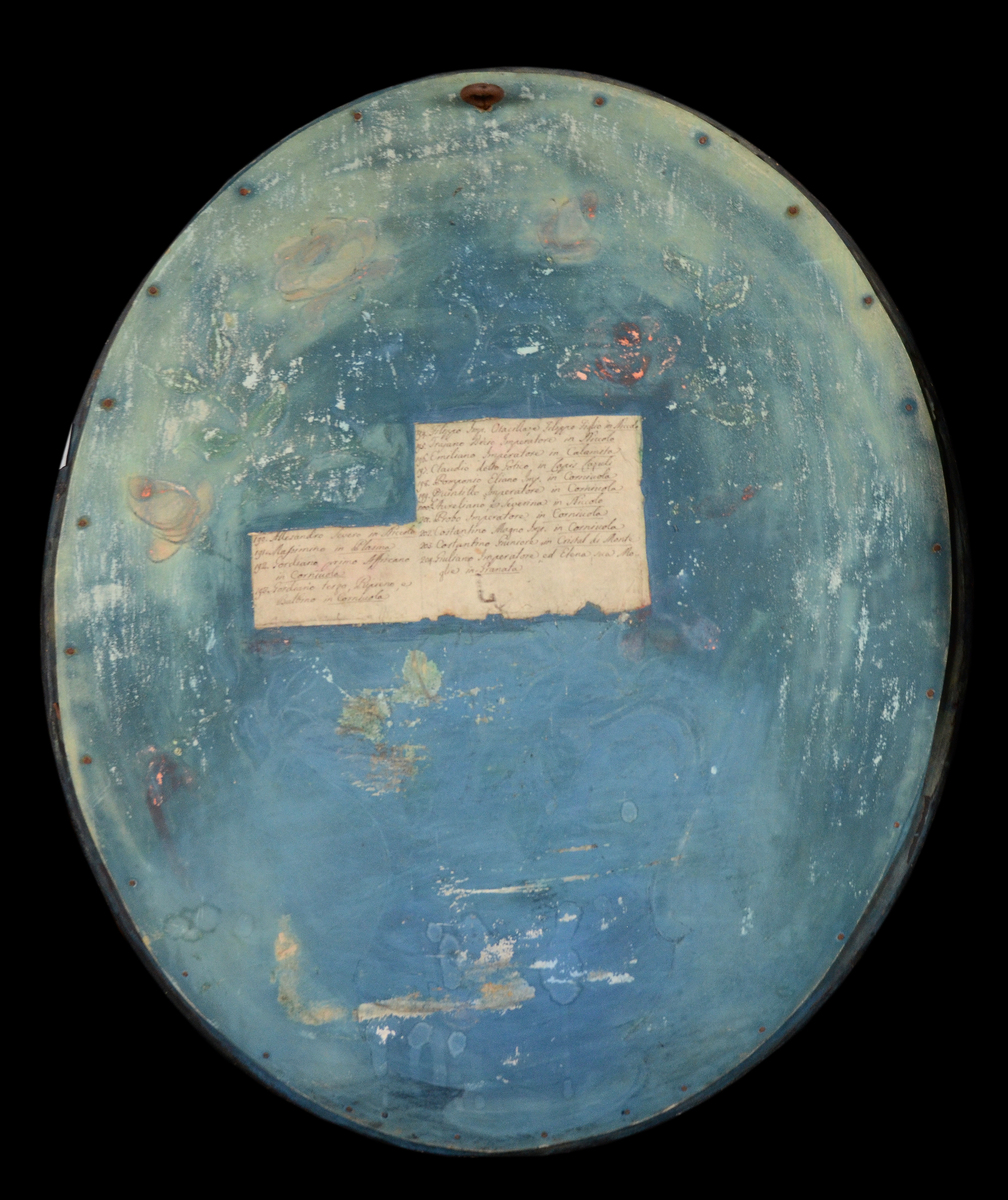 Oval frame with prints from cameos, 19th century (56x48cm) - Image 3 of 3