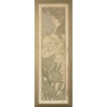 Eugene Grasset: litho 'extravagance' (120x36cm)