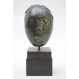 Constant Permeke: bronze mask 'Niobe', formerly in the collection of A.Saverijs (23x16cm)