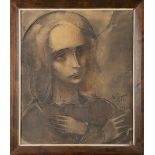 Albert Servaes: drawing 'Madonna' (75x63cm)