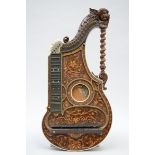 A fine lyre with marquetry, Germany 19th century (84x43cm) (*)