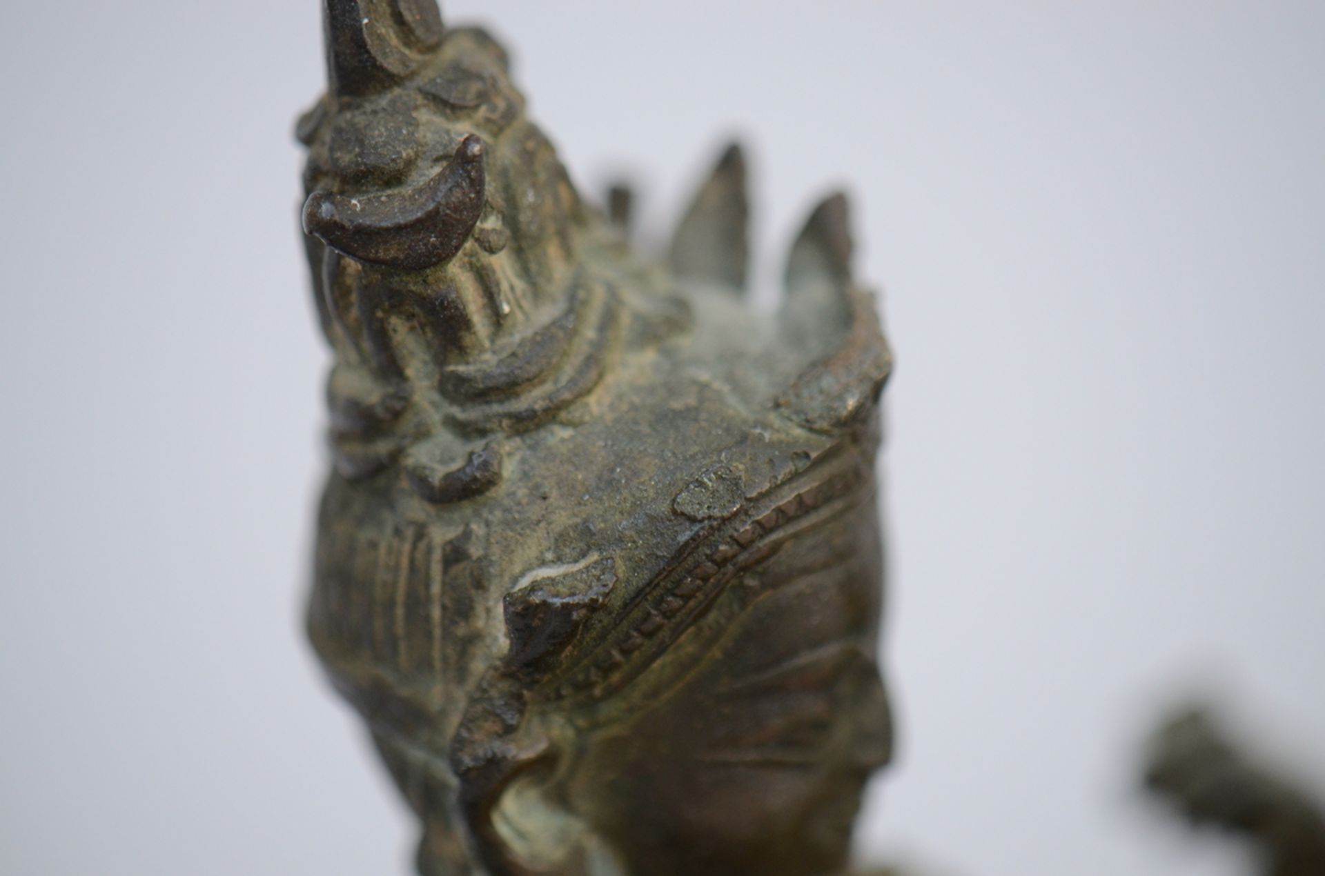 Nepalese bronze sculpture 'Shiva and Parvati' (15x18x9cm) - Image 6 of 6