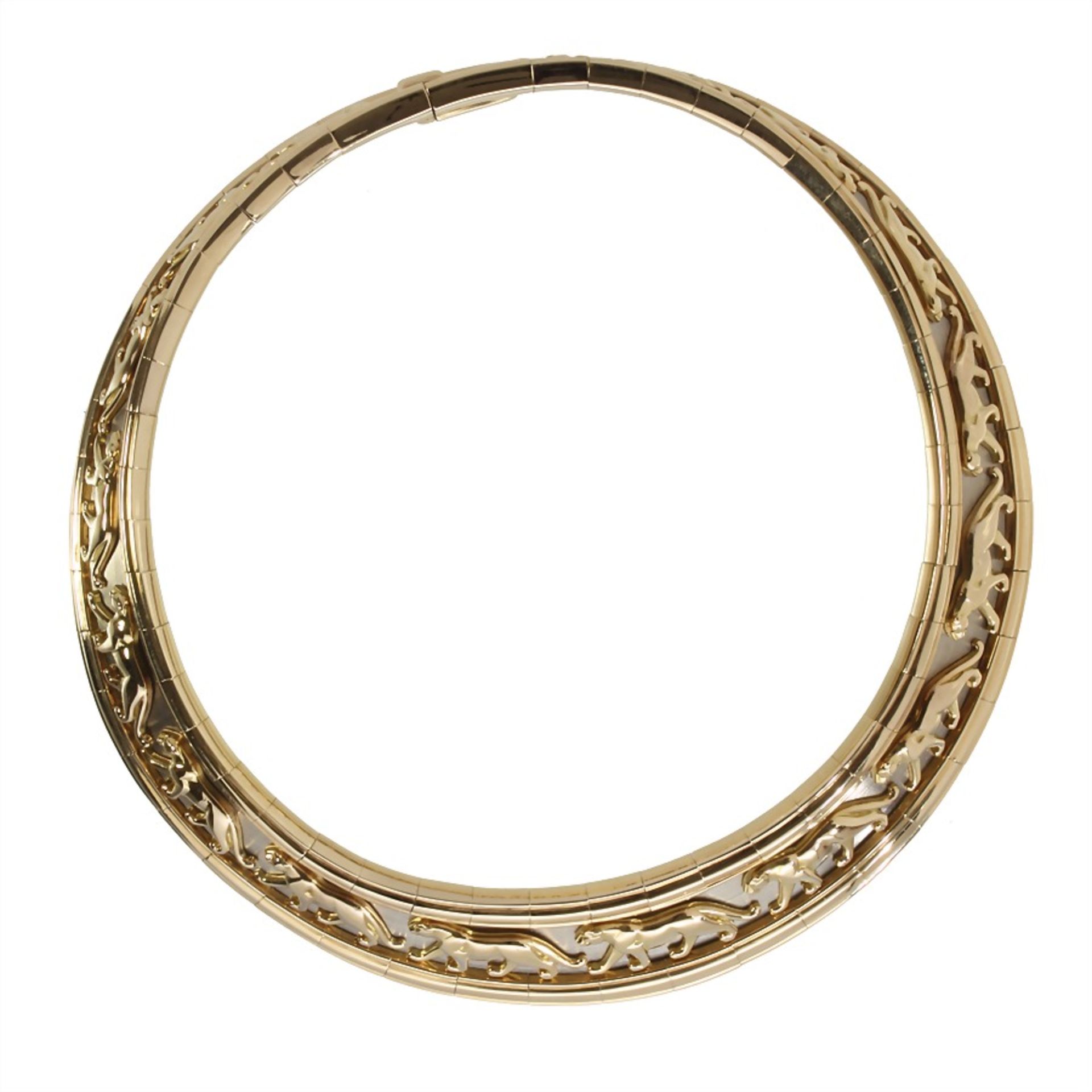 pharaoh-necklace, CARTIER Model Panthère, yellow gold/white gold 750/000, signed 68359 Cartier ... - Image 2 of 2