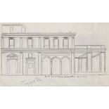 Yiannis Tsarouchis (Greek, 1910-1989) (AR), a drawing for a house in Patision