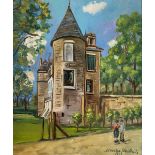 Maurice UTRILLO (Paris 1883 - Dax 1955)Ancien château féodal du XVIIIème siècle,