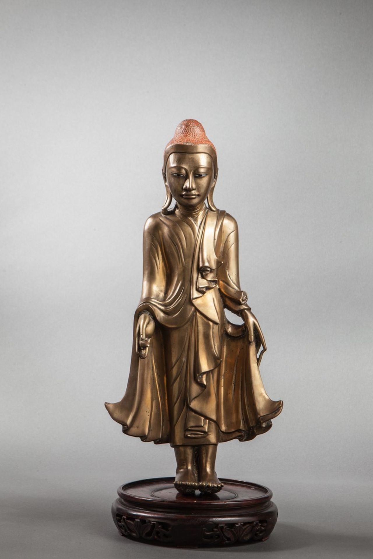 BUDDHA DEBOUT . Birmanie. Royaume de Mandalay. 19 ème siècle. 48cm. - Image 2 of 4