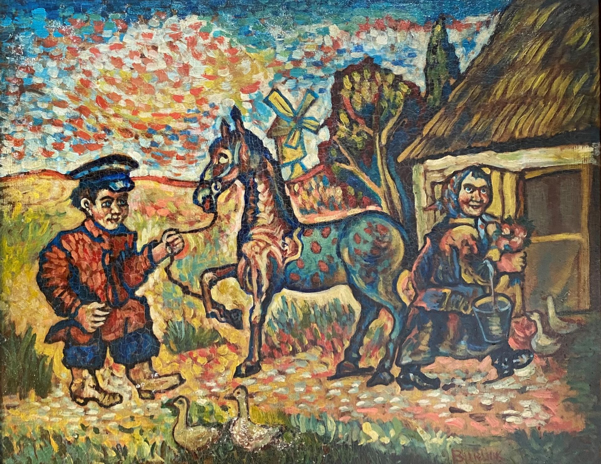 David BURLIUK (1882-1967), Attrib.à