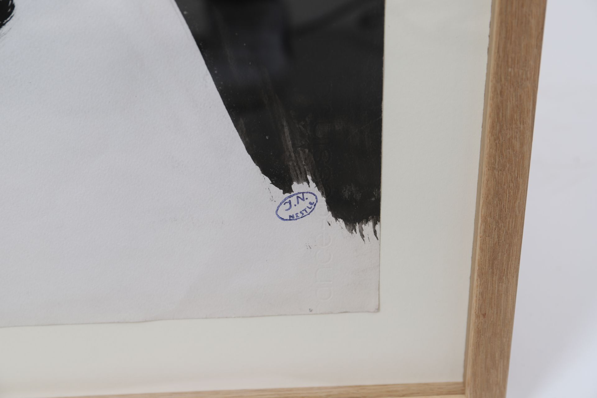 Jacques Nestlé (1907-1991) Gouache sur papier, signé en bas à droite. Encadrement [...] - Image 2 of 2