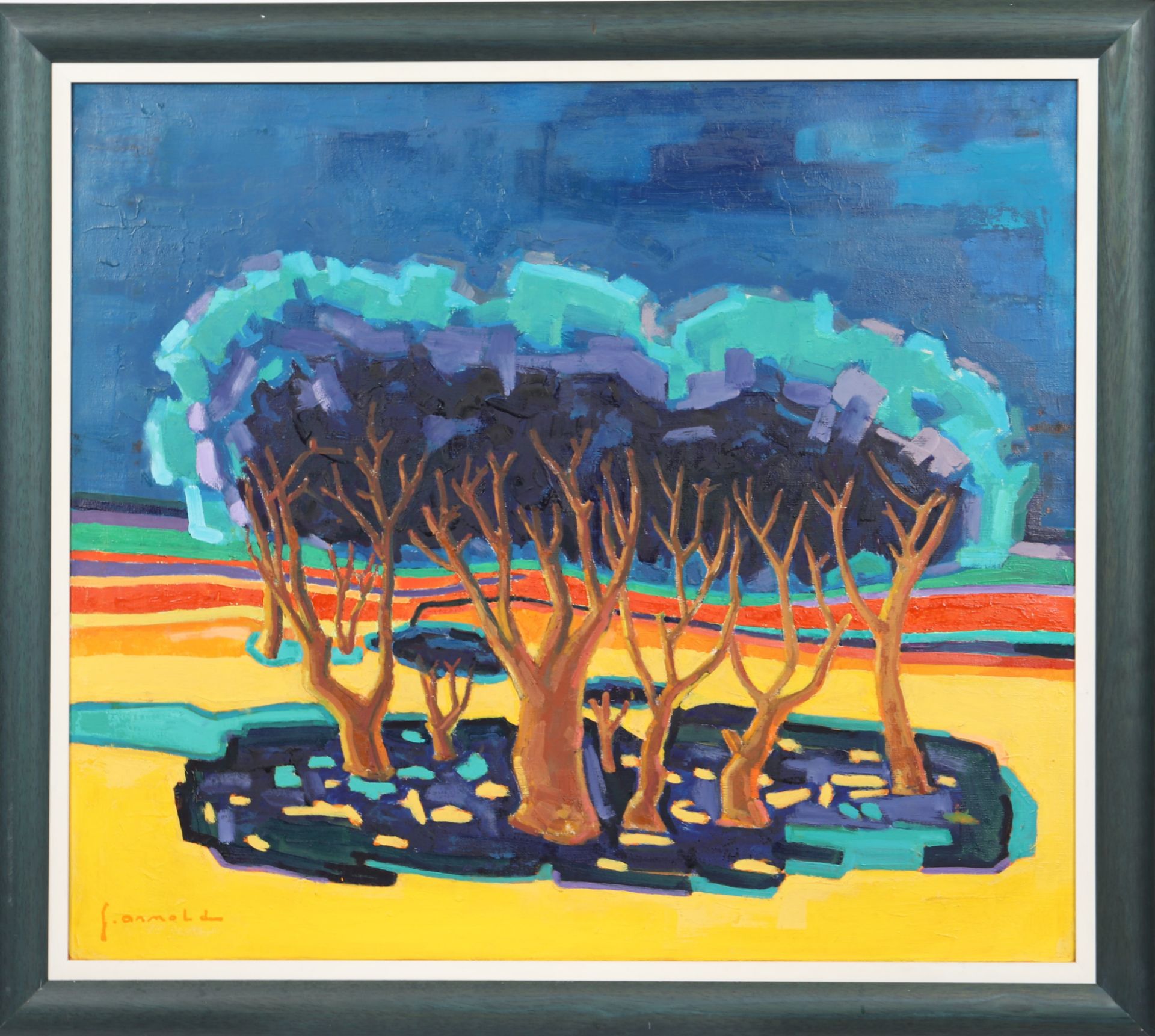 "Pin Parasols du Gadou" de Georges Arnold (1920-2018) Artiste peintre [...]