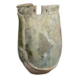 CHINESE GREEN-GLAZED PILGRIM FLASK, LIAO DYNASTY