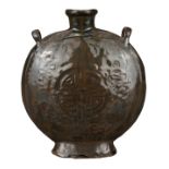 CHINESE SONG / MING DYNASTY STONEWARE MOON FLASK