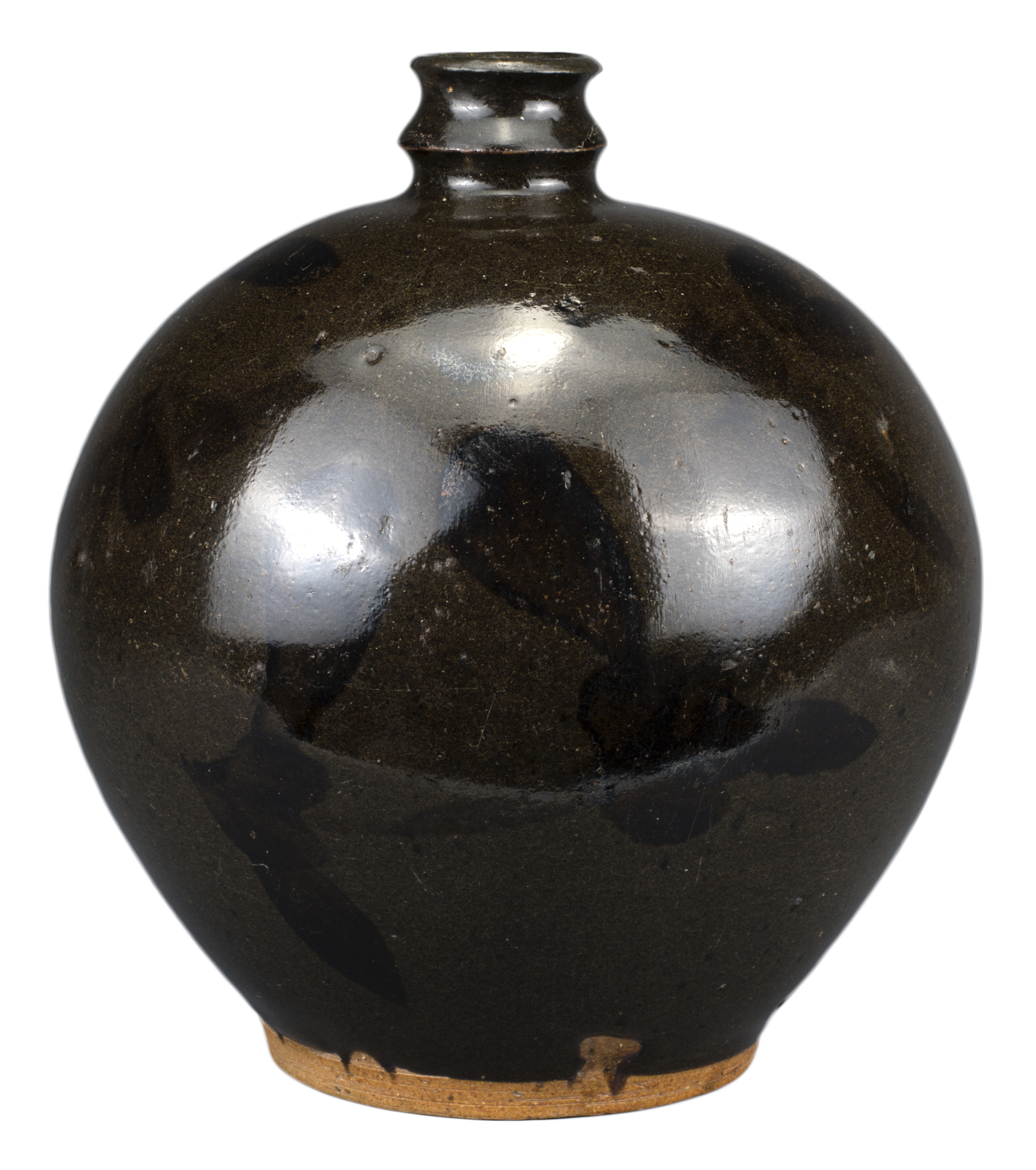 CHINESE CIZHOU BLACK-GLAZED WINE JAR, JIN DYNASTY