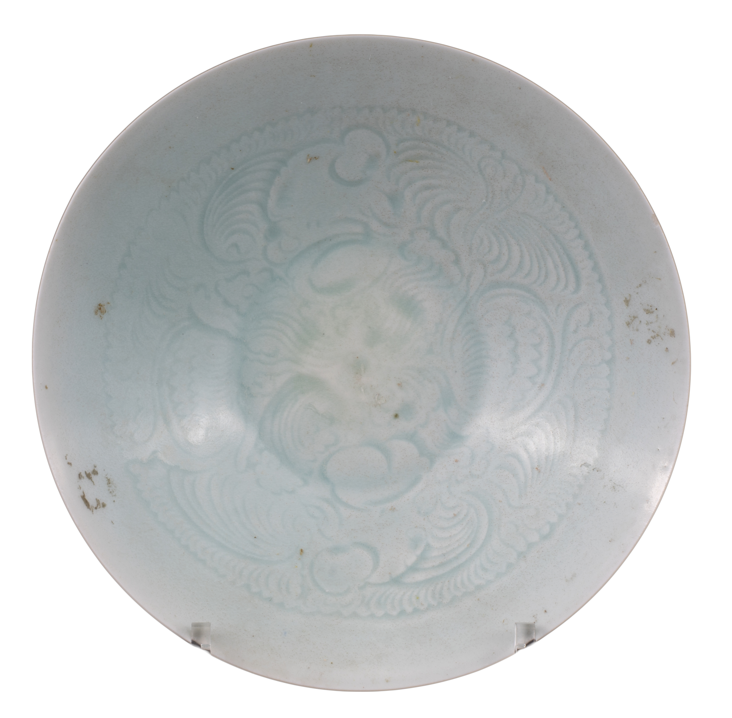 CHINESE QINGBAI PORCELAIN DISH, SONG DYNASTY