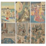 GROUP OF VARIOUS JAPANESE WOODBLOCK PRINTS