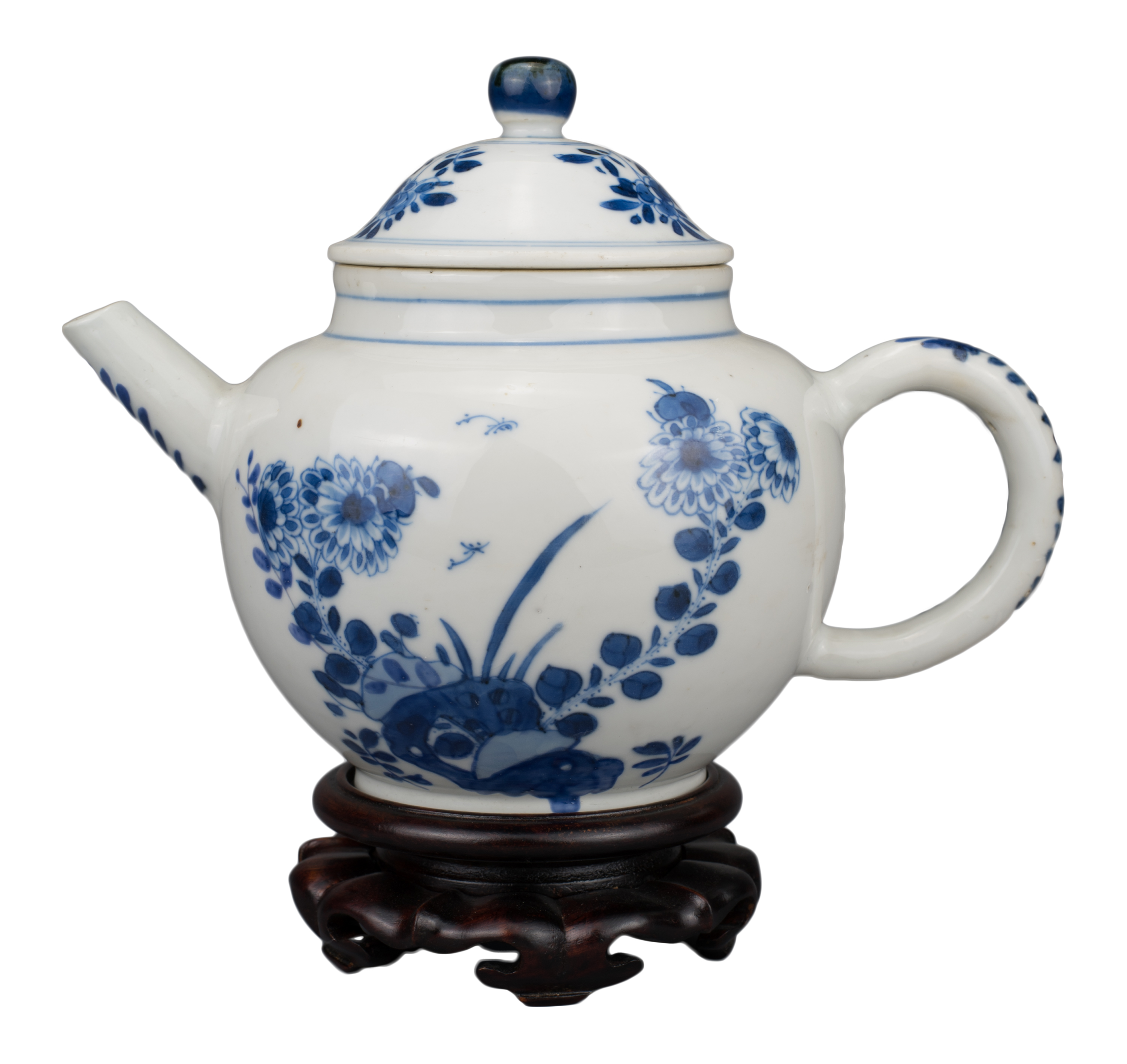 CHINESE BLUE AND WHITE PORCELAIN TEAPOT, YONGZHENG PERIOD, 18th CENTURY