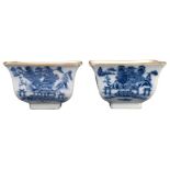 PAIR OF CHINESE BLUE AND WHITE PORCELAIN BOWLS, DAOGUANG MARK AND PERIOD, 19th CENTURY