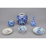 A COLLECTION OF CHINESE BLUE AND WHITE PORCELAIN