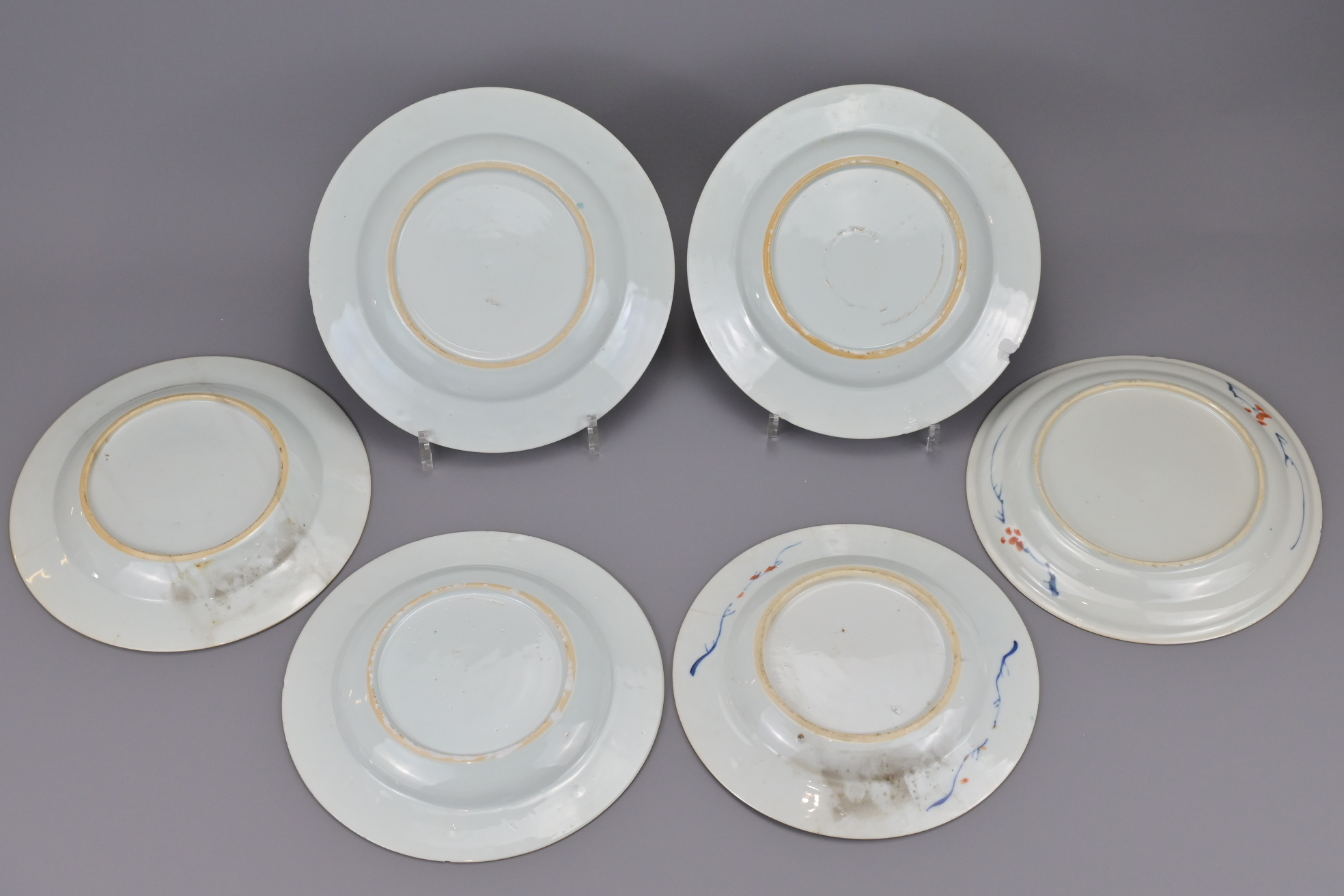 SIX CHINESE FAMILLE ROSE EXPORT PORCELAIN PLATES - Image 4 of 7