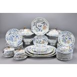 An English Davenport Stone China Forty-Six Piece D