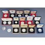 Sixteen Silver Proof Medallions