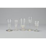 Five 19th Century Drinking Glasses