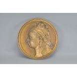 A Bronze Relief Plaque of Queen Victoria
