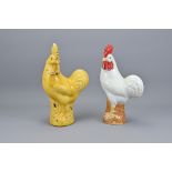 Two Vintage Chinese Porcelain Cockerels