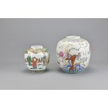 Two 19th Century Chinese Famille Rose Porcelain Ja