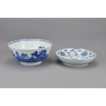 Two Chinese Blue and White Porcelain Bowls