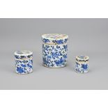 Three 19th Century Chinese Blue and White Porcelai