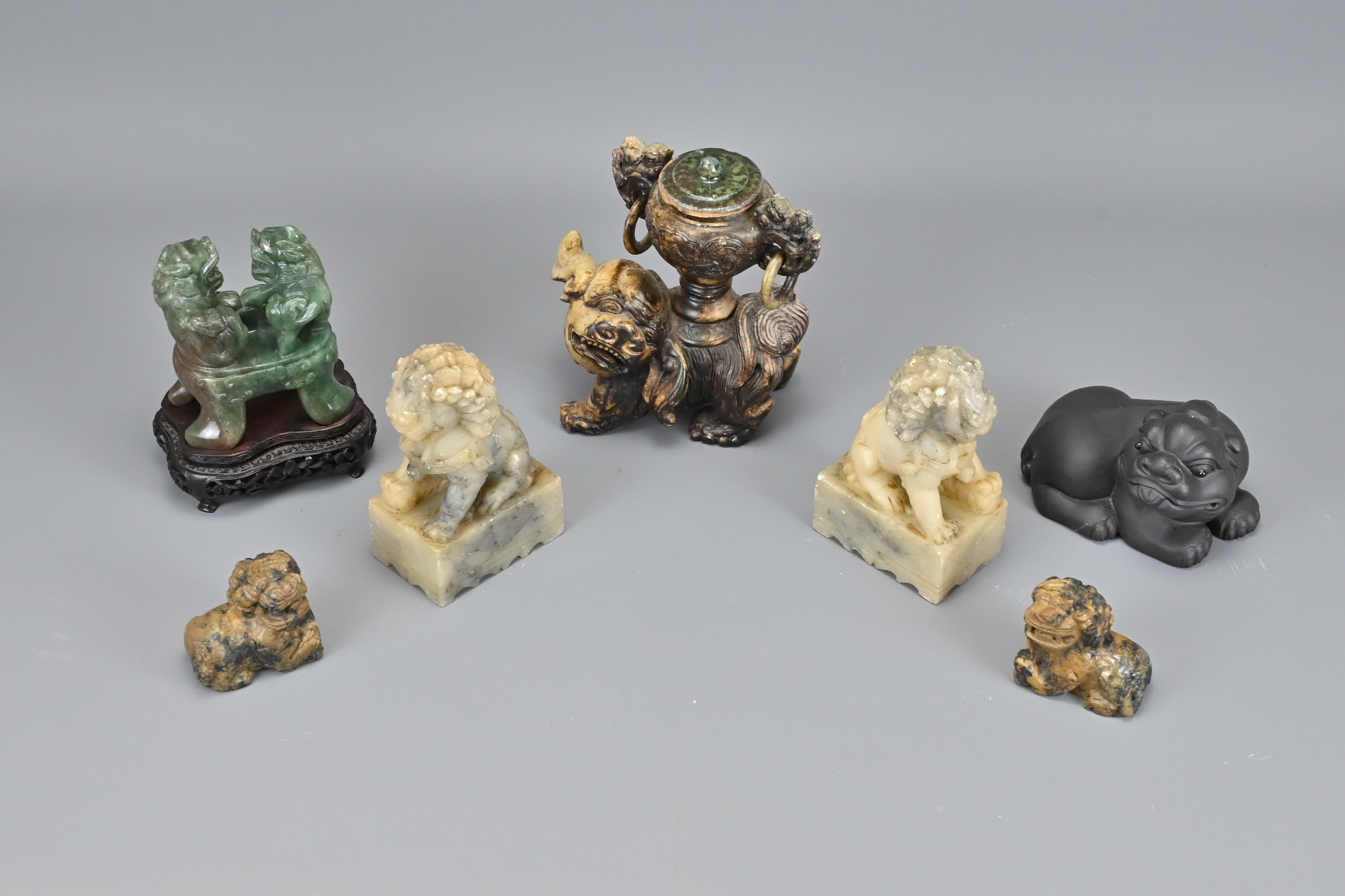 Six Various Carved Stone Items - Image 2 of 2