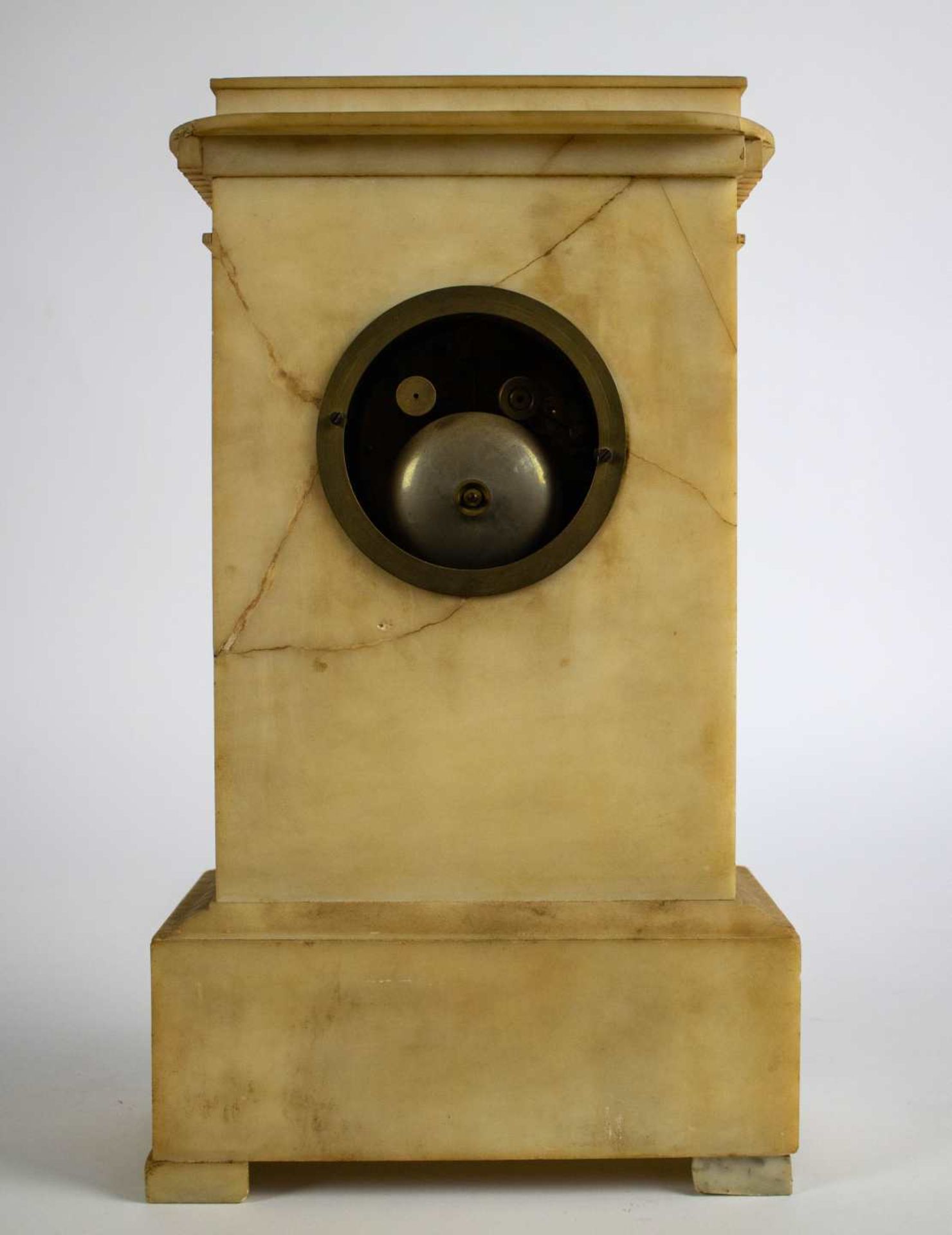 Louis Philippe alabaster clock ca 1840 - Bild 4 aus 4