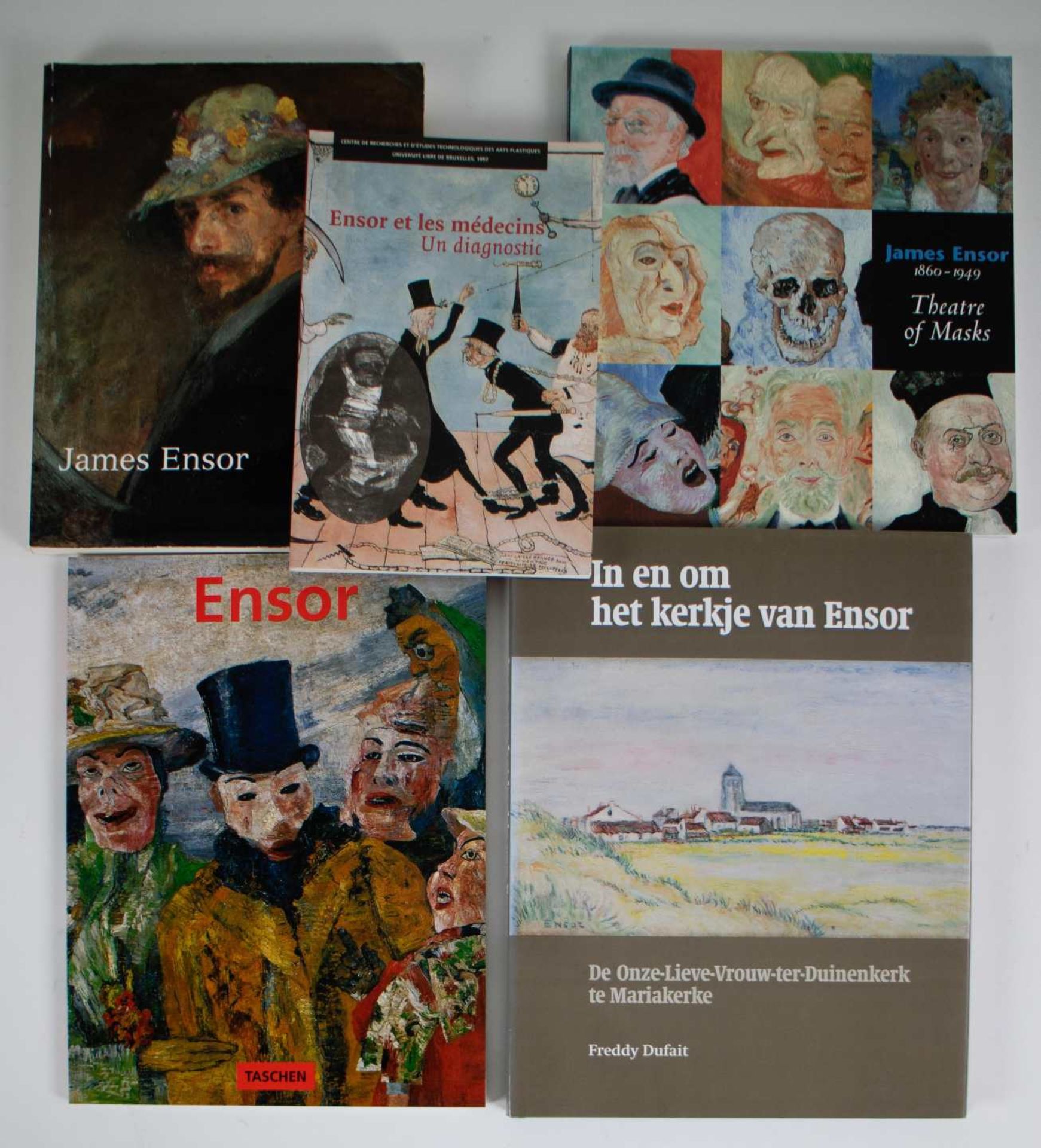 Lot of 5 books about James Ensor