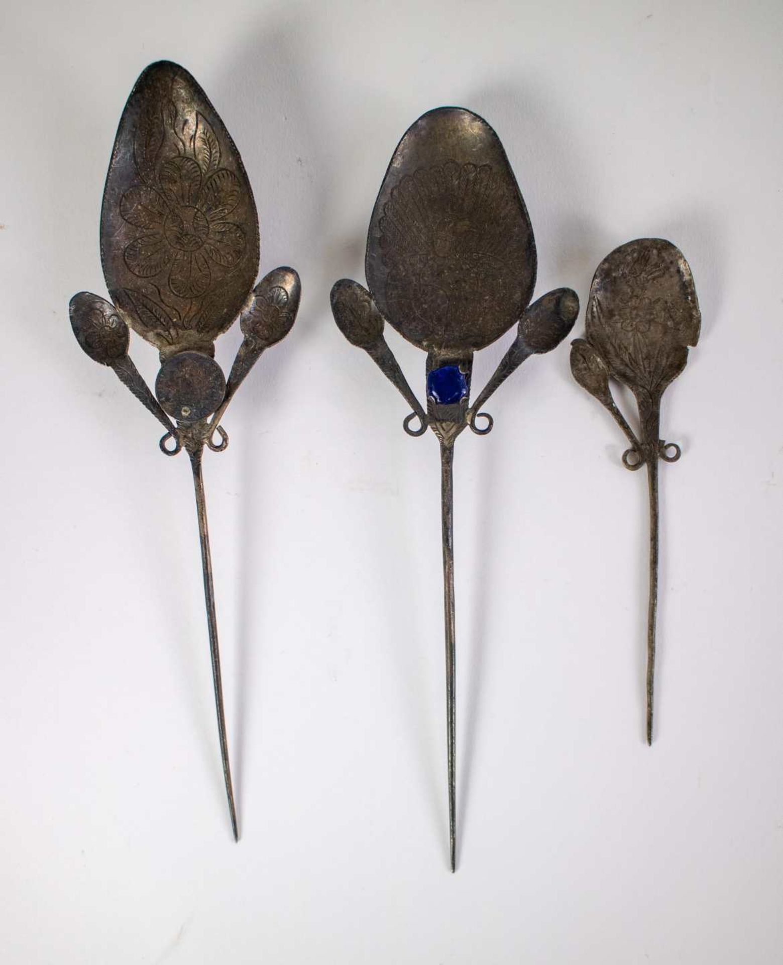 Folk Art South America silver spoons - Bild 3 aus 6