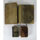 Lot with 4 antiquarian books 18/19th century