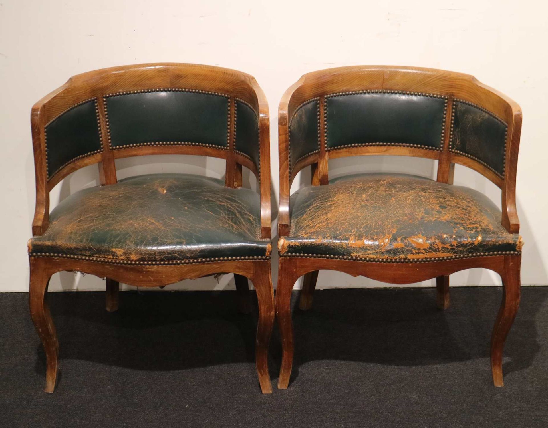 Lot of 4 notary armchairs - Image 2 of 3