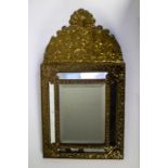 Baroque mirror with cut glass